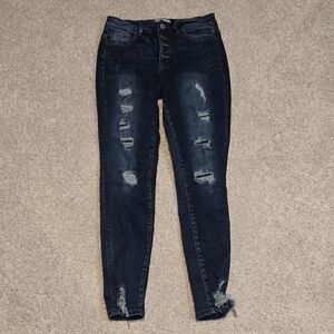 Kancan Distressed Skinny Jeans